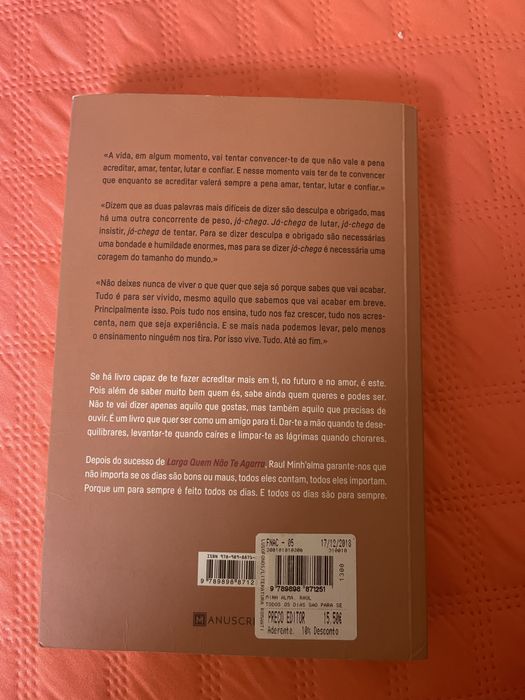 Livro Todos os dias sao para sempre