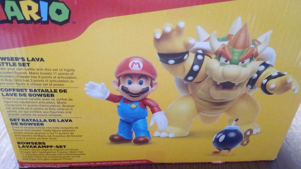 Conjunto Batalha do Bowser Super Mario Jakks Pacific (3 Figuras)