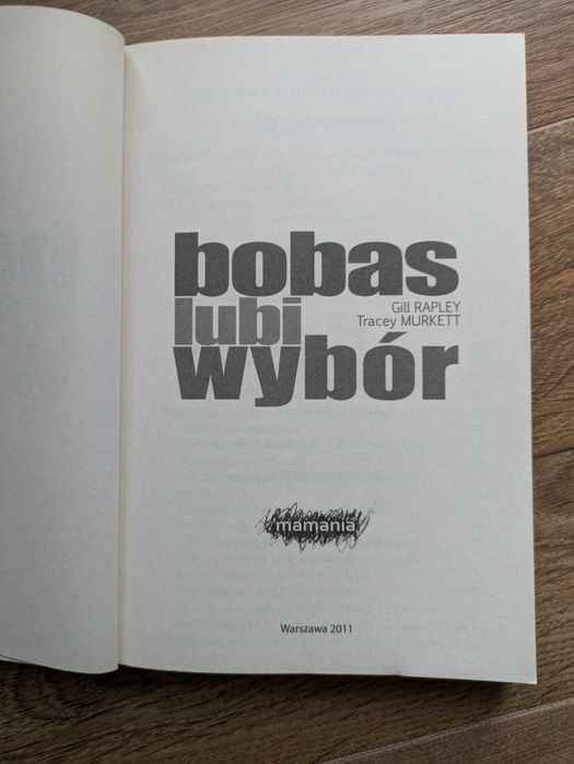 Bobas lubi wybór książka