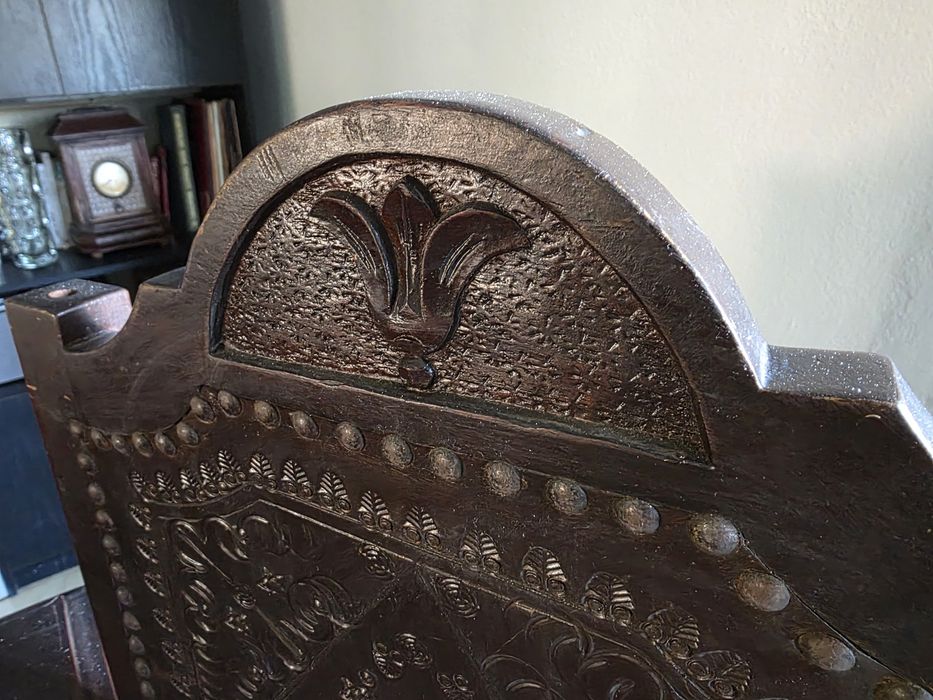 Mesa de madeira e cadeiras - vintage