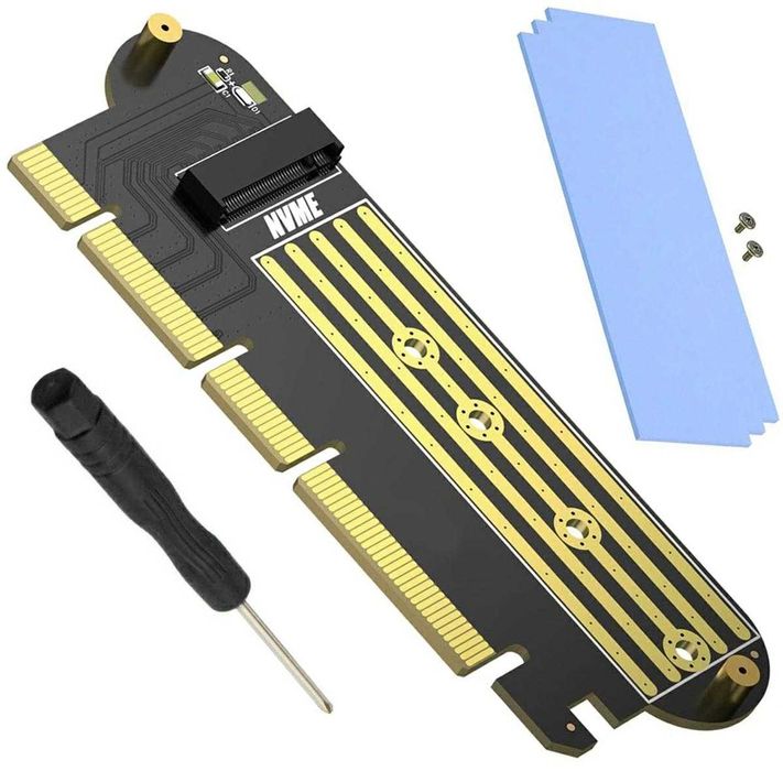 ADAPTER PCI-E x16 - M.2 NVMe szybka wysyłka odbiór Lublin
