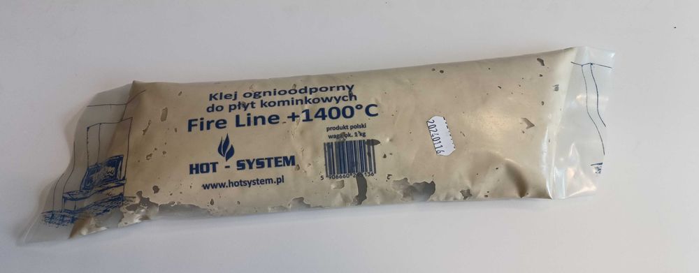 Klej 16 kg Do Płyt Kominkowych Ogniodpornych FIRE LINE +1400