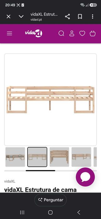 Cama infantil madeira
