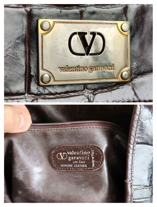 Шкіряна вінтажна сумка Valentino Garavani Italy жіноча сумка Valentino