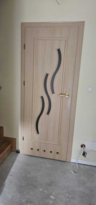 2 oryginalne drzwi wewnętrzne PORTA z przeszkleniami – jasny dąb