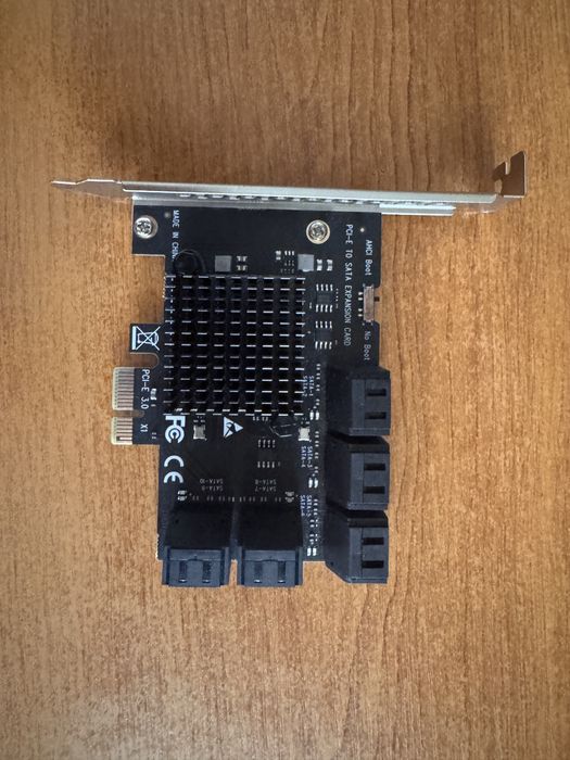 Карта розширення адаптер PCI-EX на 10шт SATA 3