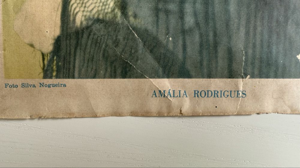 Litografia Amalia Rodrigues foto de Silva Nogueira