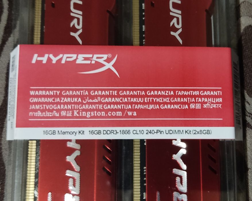 НОВАЯ Hyperx fury ddr3 8gb 1866Mhz под Intel и amd: 425 грн ...