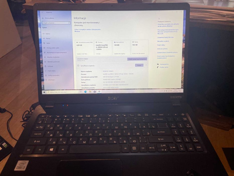 Laptop Acer Aspire 3 N19C1