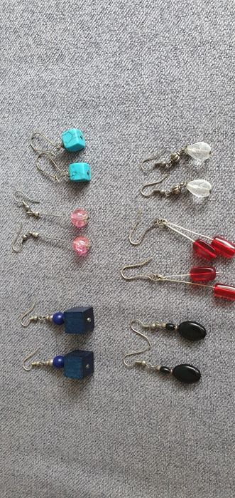 Kolczyki 6 par cenaza całość