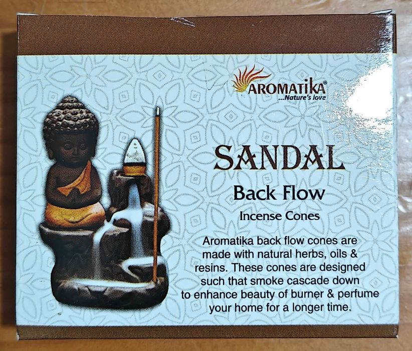 Cones de incenso Aromatika Backflow - Sândalo
