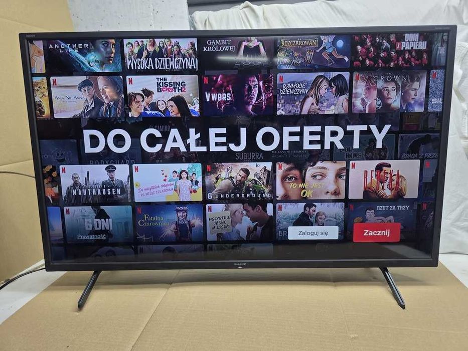 Telewizor LED SHARP 40 cali -  Smart - Wi-Fi - dvbt2-hevc