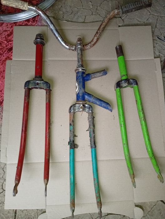 Вилка ХВЗ, АИСТ, Десна. Кермо, вилка "28, 20", "24, велосипеда АІСТ.