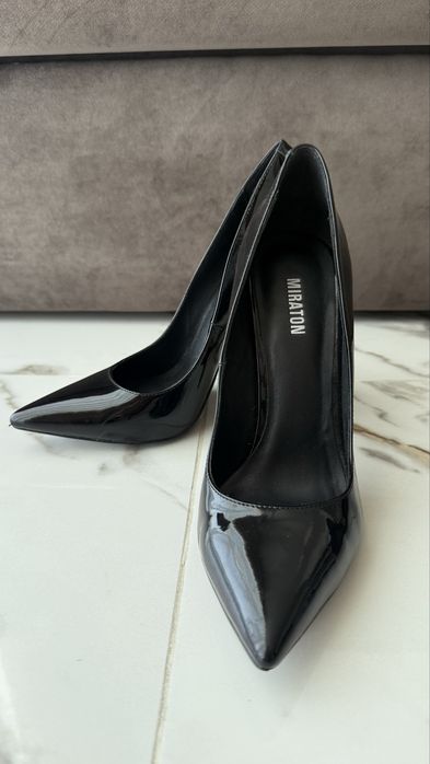 Туфли лаковые высокий каблук