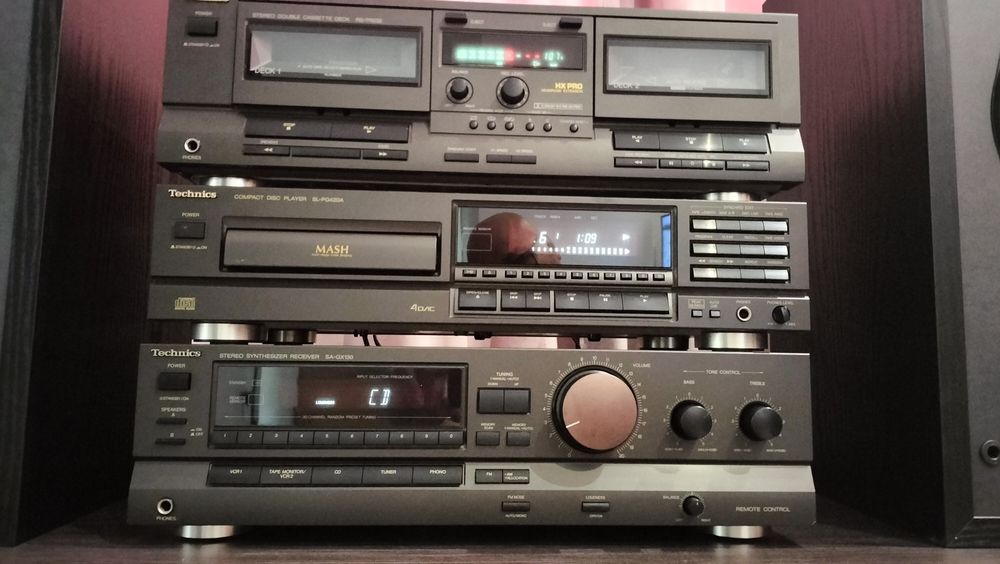 Wieża Technics Amplituner CD Deck