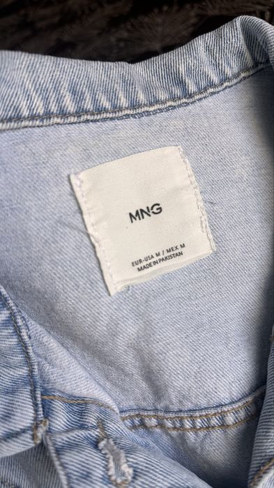 Джинсовий жилет mango оверсайз