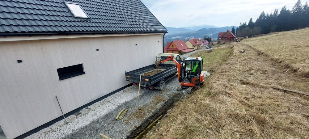 Usługi koparką  Minikoparka