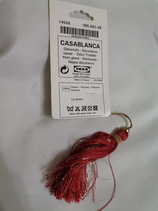 Ikea ozdoba wisząca Casablanca ozdoba do poduszki dekoracja świąteczna