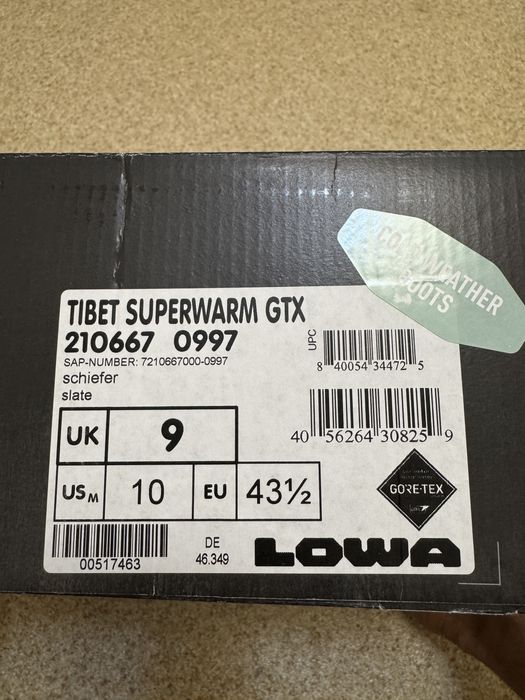 Супер зимові черевики LOWA TIBET GTX