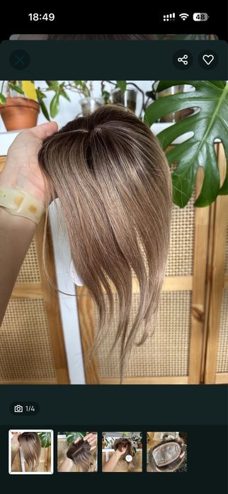 Topper 100% wlosy naturalne europejskie