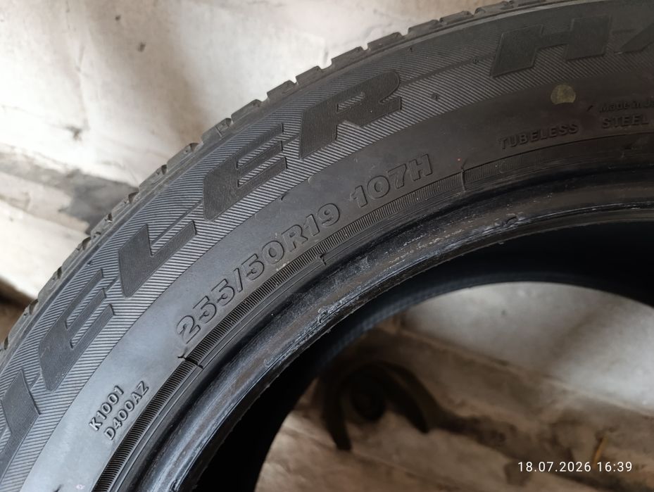 Шини Bridgestone dueler 255/50/19