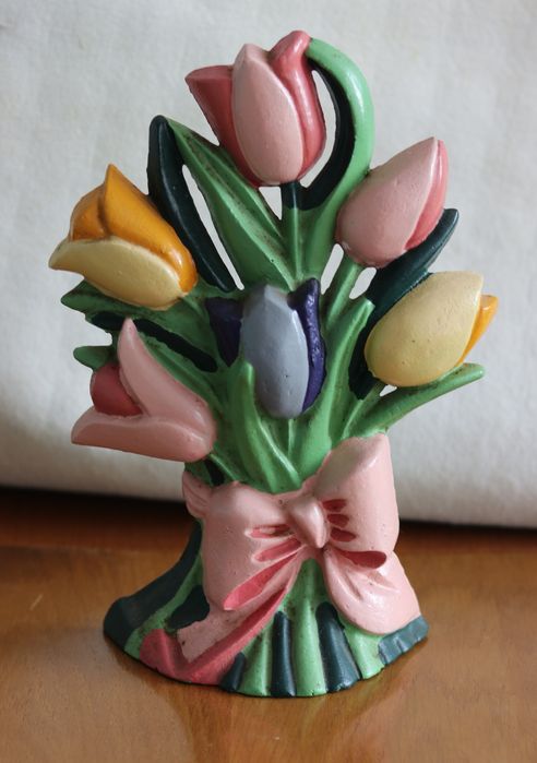 Suporte de porta de ferro fundido vintage