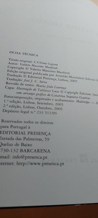 A Última Legião - Valerio Massimo Manfredi