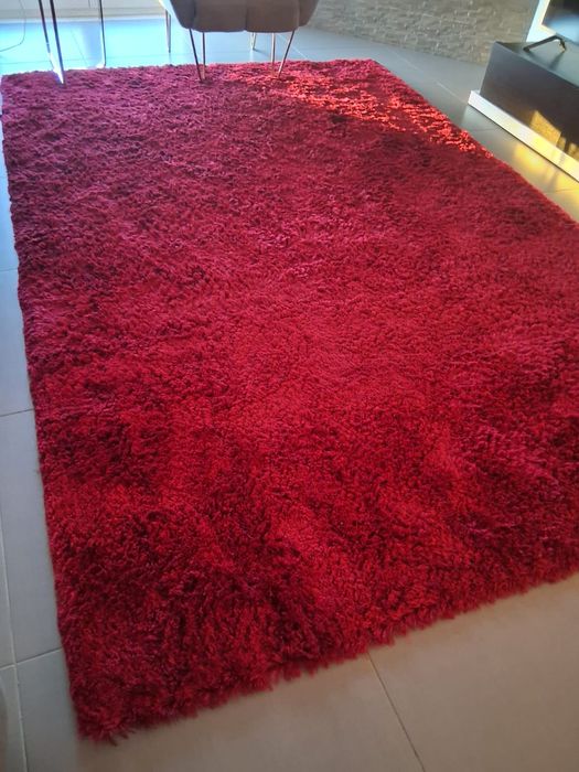 Tapete sala grande vermelho 2mx3m