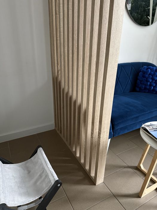 Ścianka z lameli, śćianka drewniana,  gotowy zestaw dąb Sonoma