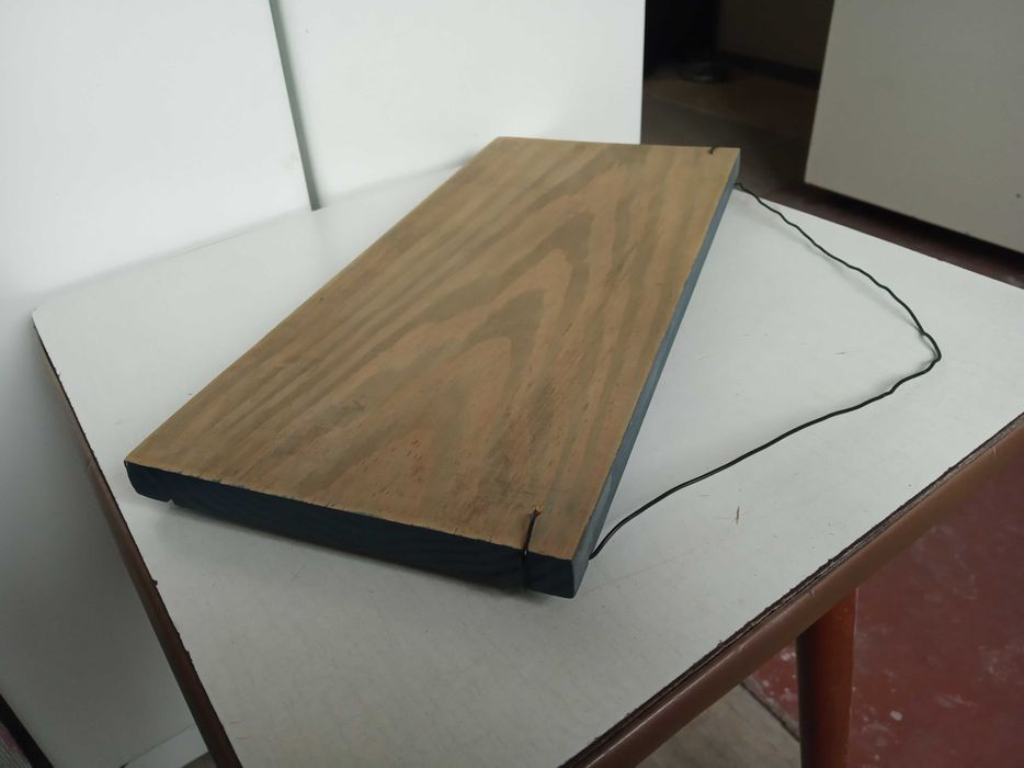 Смешная табличка в туалет 30*14см, дерево металл