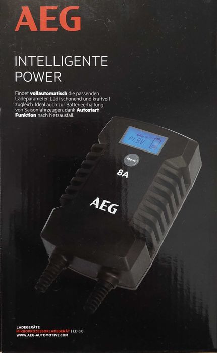 Зарядне AEG LD8 12/24 V AGM, GEL, автоматичне, з мікропроцесором
