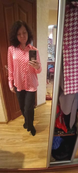 блузка шовкова рожева