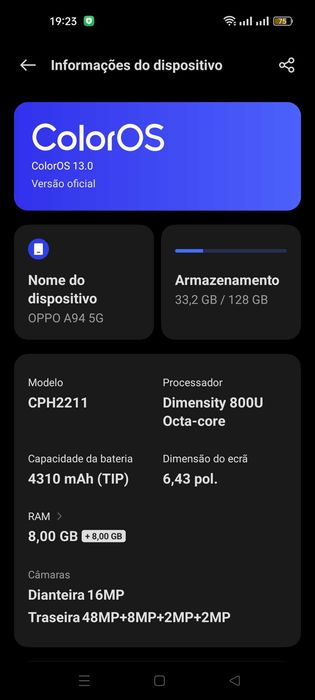 OPPO A94 5G RAM 8+8 Gb 128 Gb