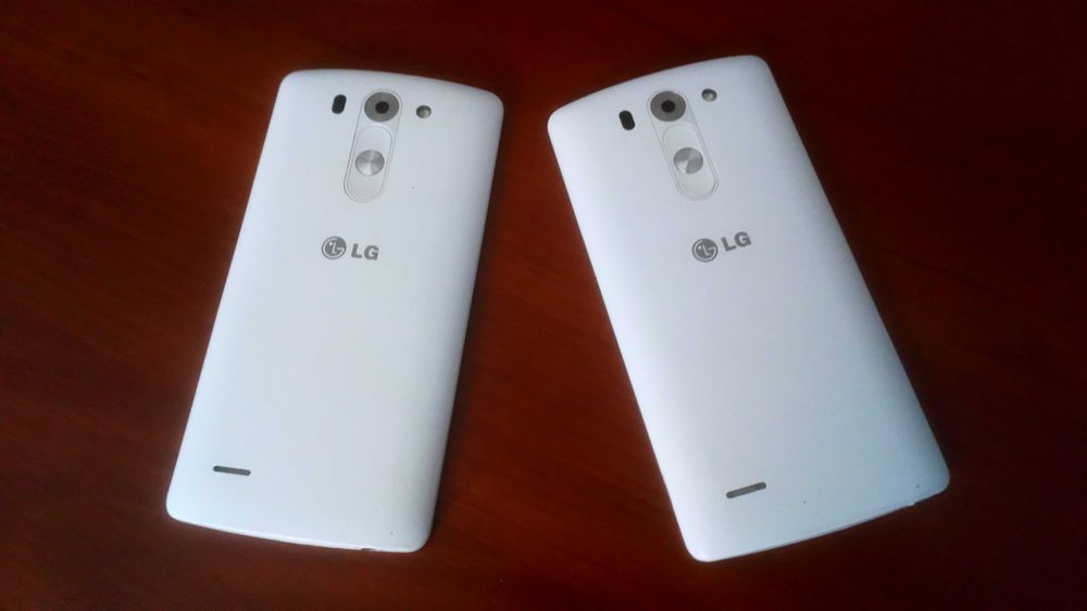 LG G3s dwie sztuki, białe, używane