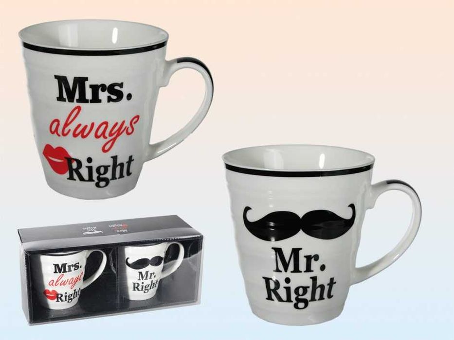 Zestaw 2 kubków ceramicznych