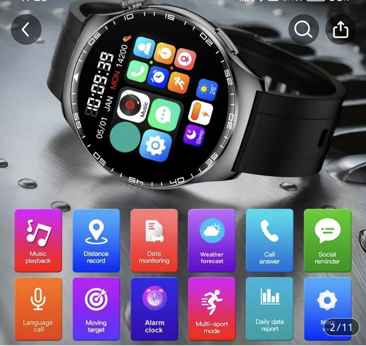 Smartwatch nowy z glosnikiem