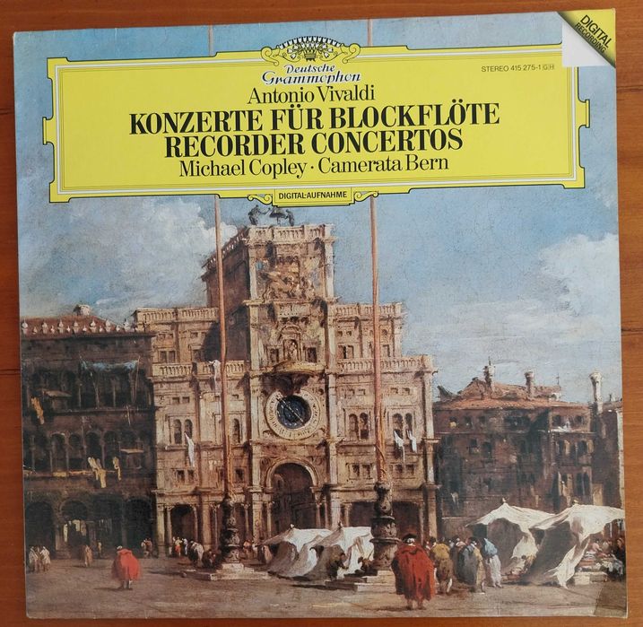 vinil: M. Copley / Camerata Bern “Vivaldi - Konzerte für blockflöte”