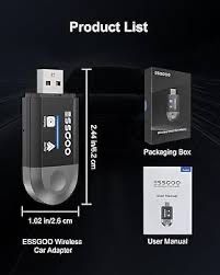 Bezprzewodowy adapter CarPlay/ Android - nowy