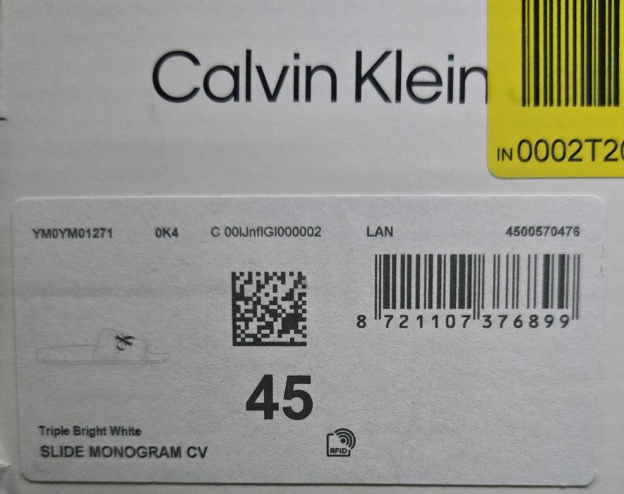 Calvin Klein Jeans klapki męskie 45