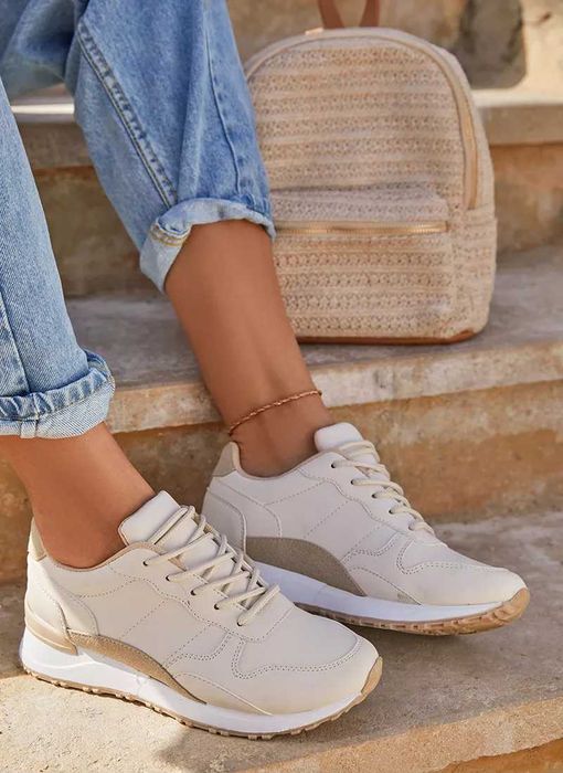 Beżowe Sneakersy buty rozmiar 39