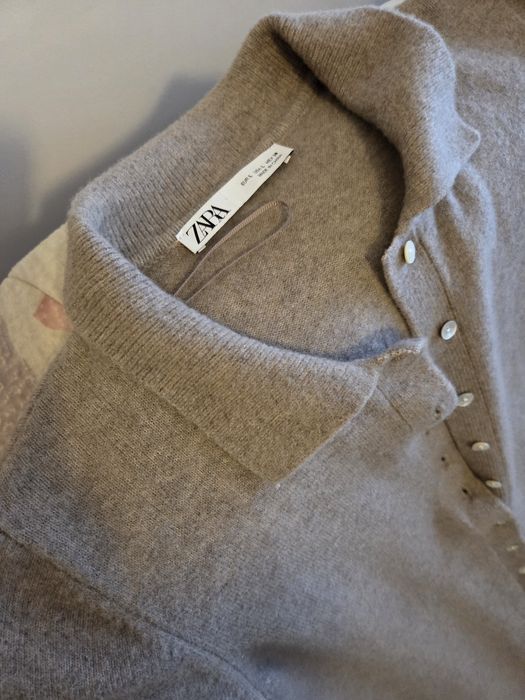 Довга тепла сукня Zara на ґудзиках