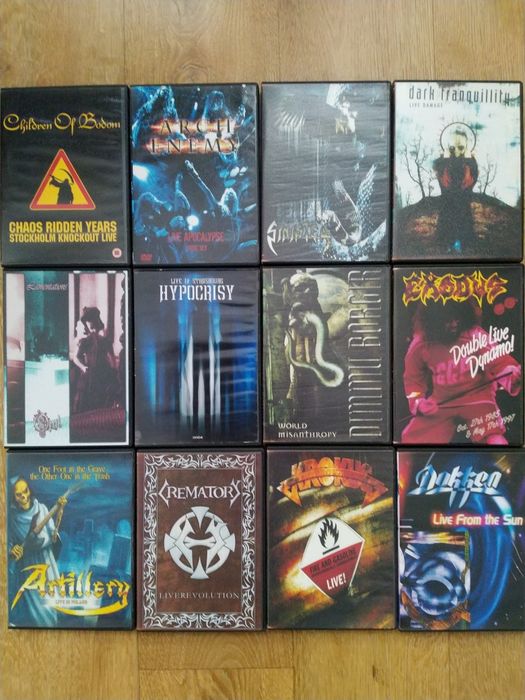 DVD video  AC/DC, Nightwish, Kreator и др...