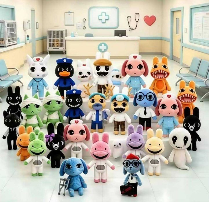 М'яка іграшка Енімал Хоспітал Лікарня для тварин Animal Hospital Roblox 25 см