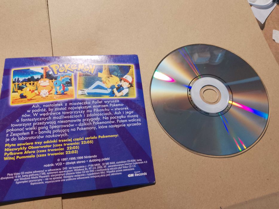 Dvd Pokemon, 3 odcinki z serii 3 bajka