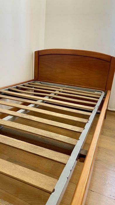 Cama de Madeira Maciça Solteiro/Casal