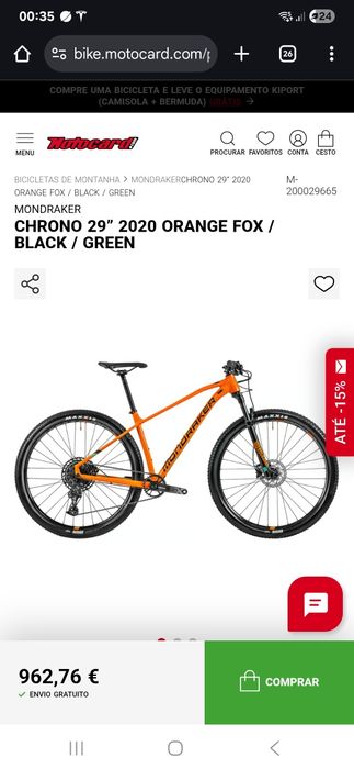 Mondraker Chrono Orange Fox