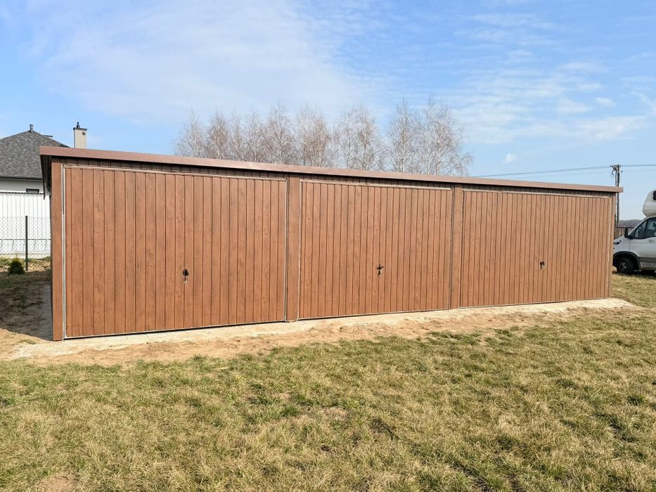 Garaż 6x6 orzech mat
