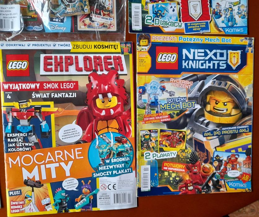Magazyny Lego Nexo,  Chima, Explorer