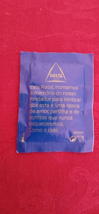 Pacotes de açúcar Delta - Boas Festas