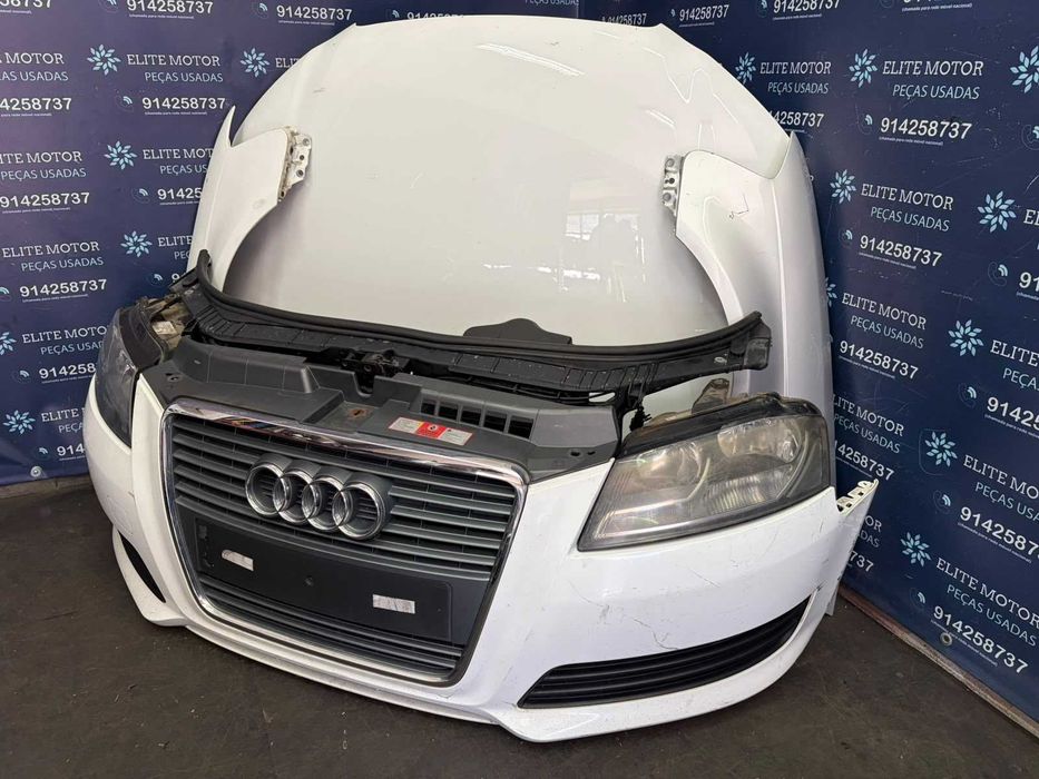 Frente completa usada AUDI A3 8P FASE 3 capot parachoques guarda lamas oticas radiadores reforço